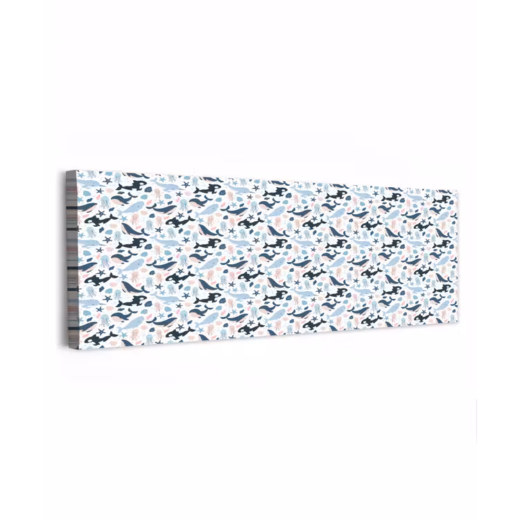 Klein - Oceaan - Walvissen - Octopus canvas 2cm klein 828 -z3d