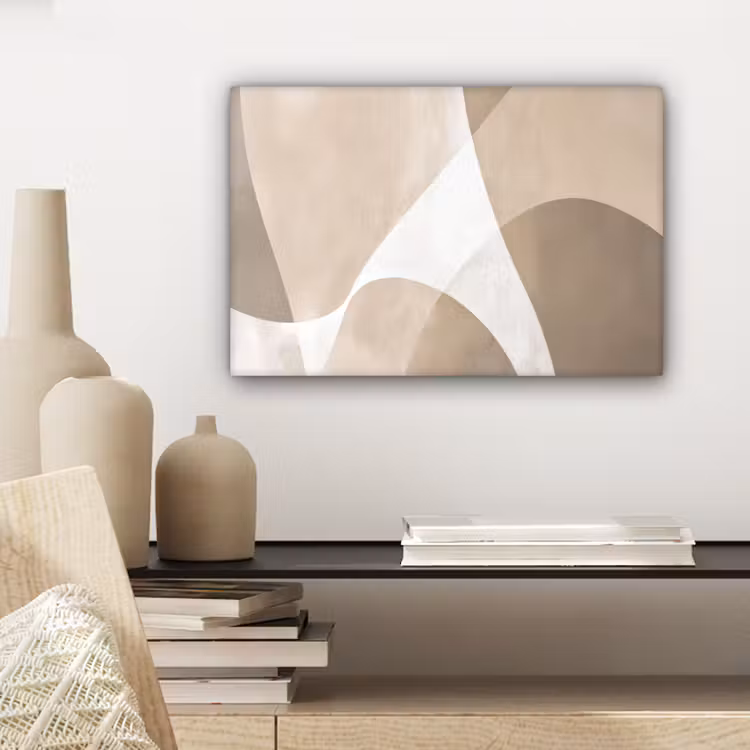 Vloeiende vlakken - Harmonieus - Golvend canvas 2cm klein -sfeer6