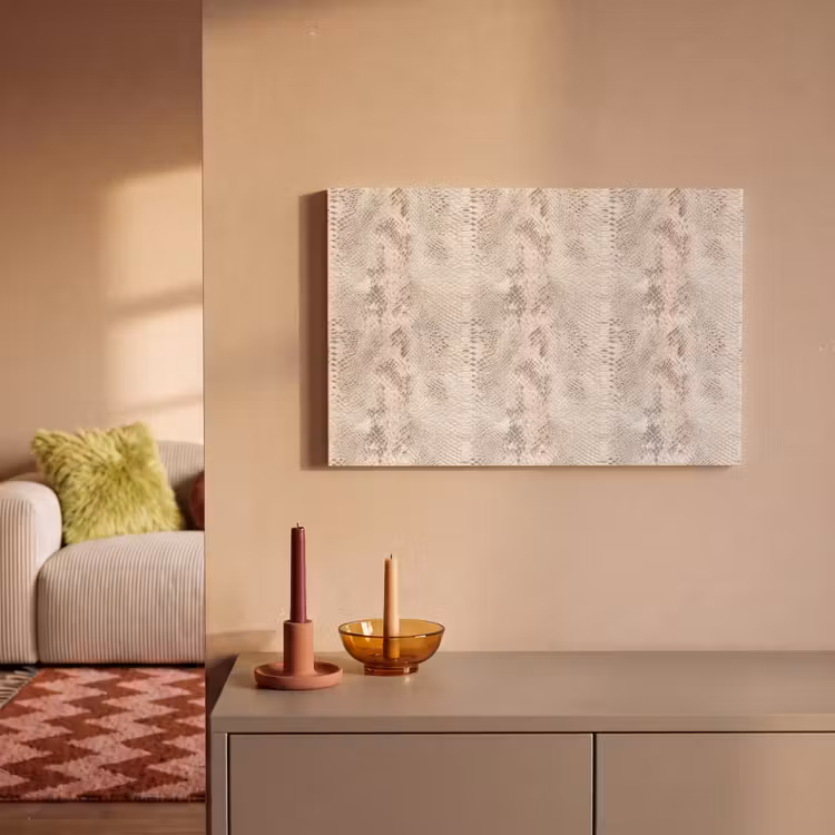 Slang - Patroon - Beige canvas 2cm klein 34 -sfeer1