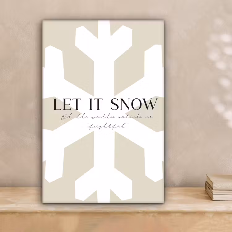 Sneeuw - Japandi - Winter - Decoratie canvas 2cm klein -sfeer1