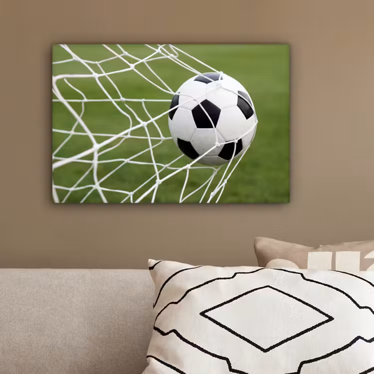 Voetbal - Goal - Net - Sport canvas 2cm klein -sfeer3