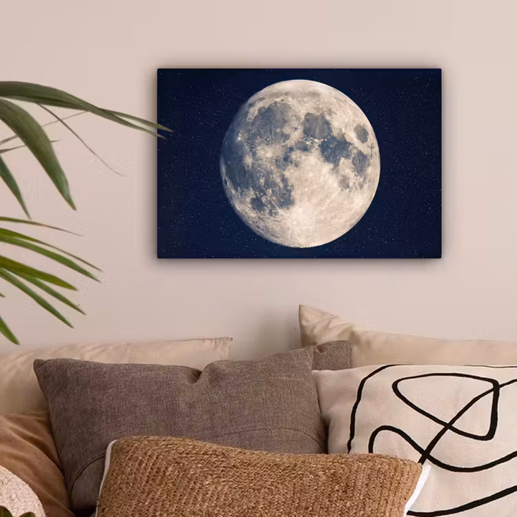 Ruimte - Maan - Kosmos canvas 2cm klein -sfeer1