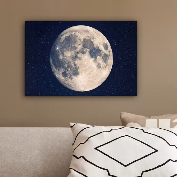 Ruimte - Maan - Kosmos canvas 2cm klein -sfeer3