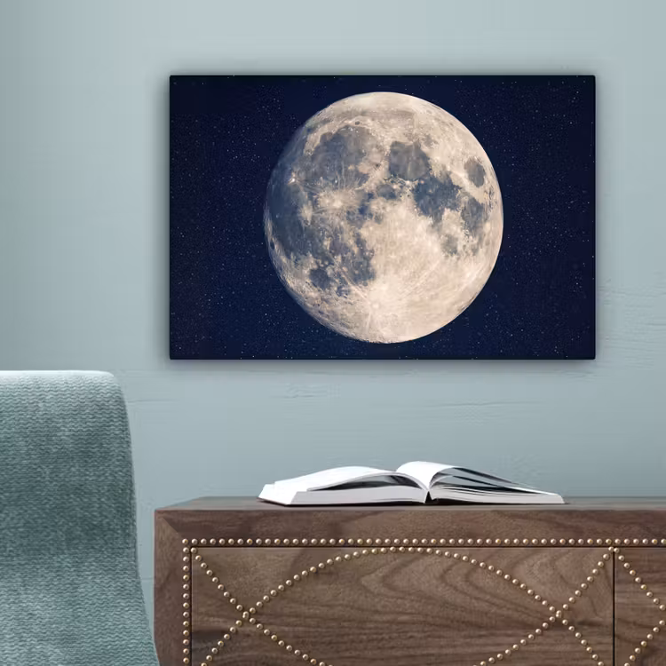 Ruimte - Maan - Kosmos canvas 2cm klein -sfeer4