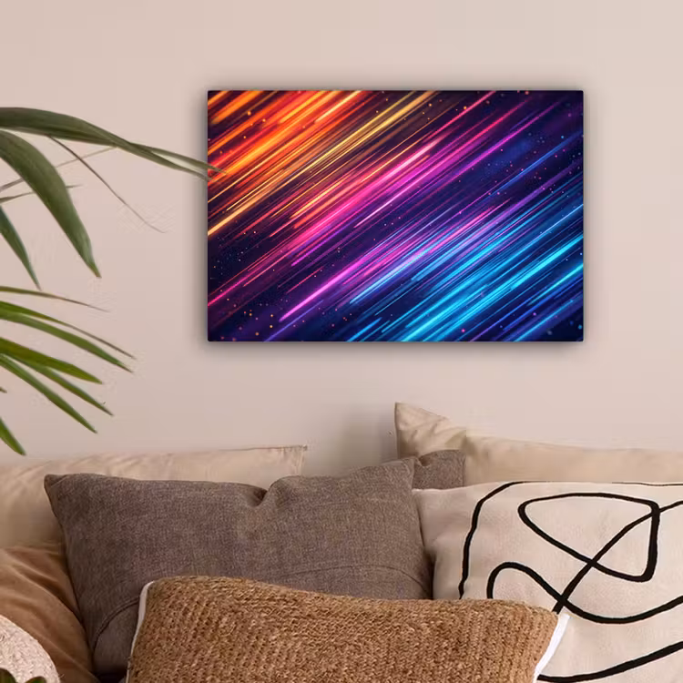 Snelheid - Kosmos - Kleurrijk canvas 2cm klein -sfeer1
