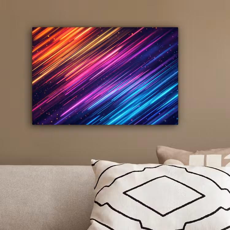 Snelheid - Kosmos - Kleurrijk canvas 2cm klein -sfeer3
