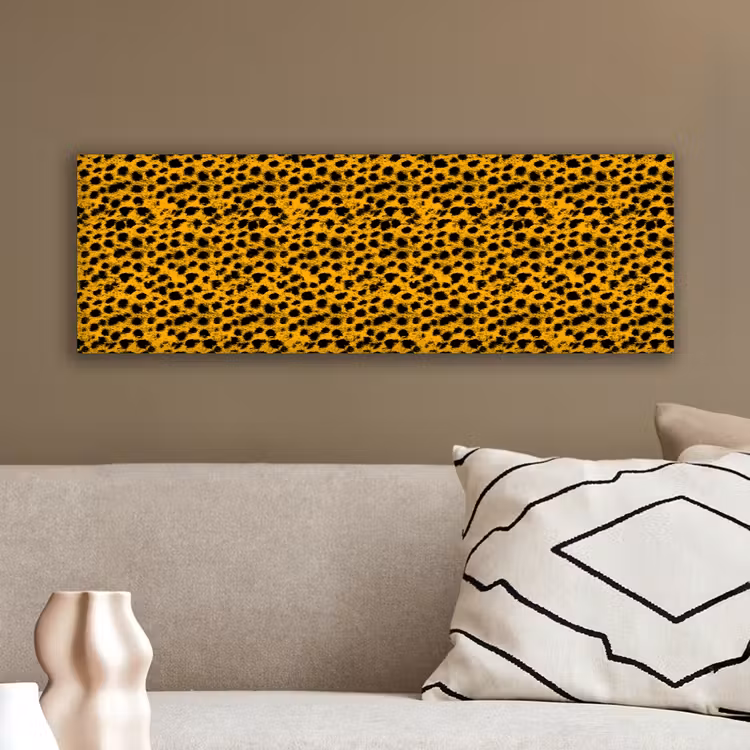 Vlekken - Oranje - Luipaard canvas 2cm klein 828 -sfeer3