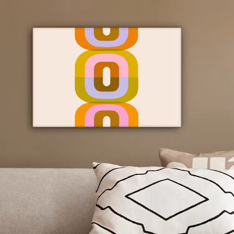 Stapel - Vormen - Geblokt - Oranje canvas 2cm klein -sfeer3