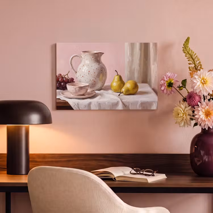 Canvas Print - Still Life - Fruit - Pink - Stilleven - Fruit - Roze canvas 2cm klein