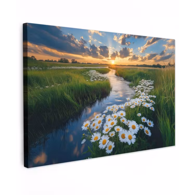 Beekje - Landschap - Margriet canvas 2cm klein -z3d