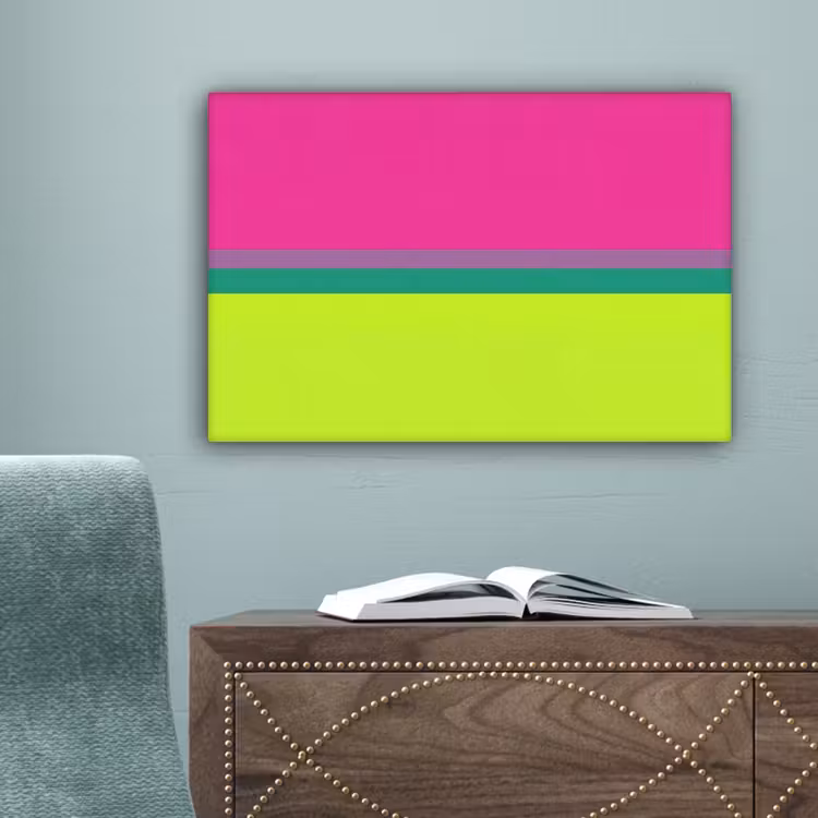 Strepen - Modern - Kleurrijk canvas 2cm klein -sfeer4