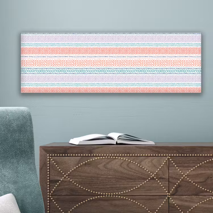 Strepen - Zomer - Kleuren canvas 2cm klein 828 -sfeer4
