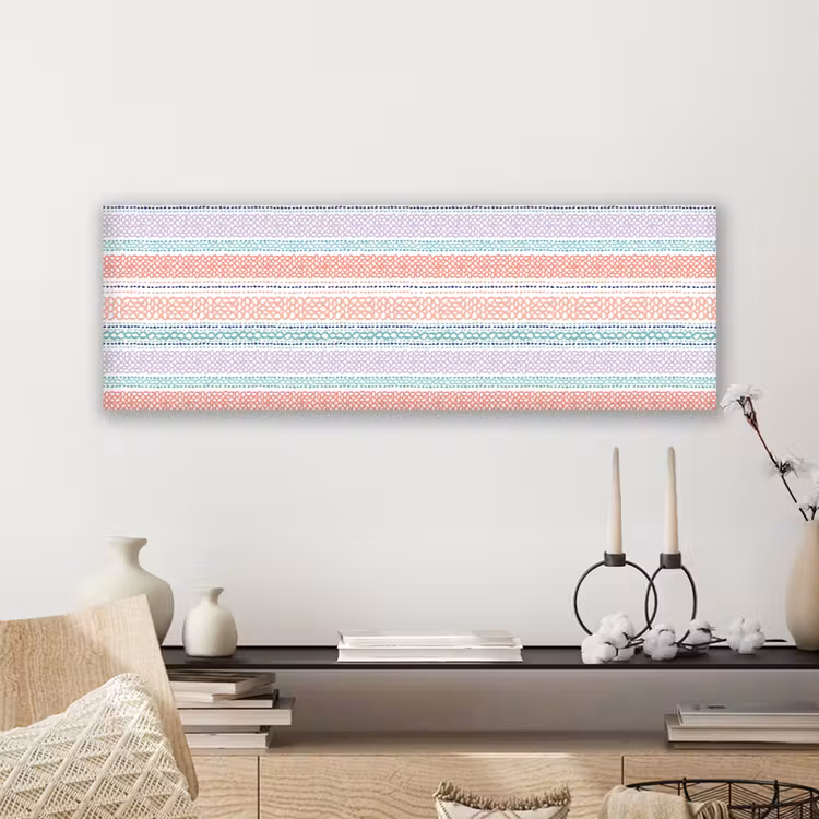 Strepen - Zomer - Kleuren canvas 2cm klein 828 -sfeer6