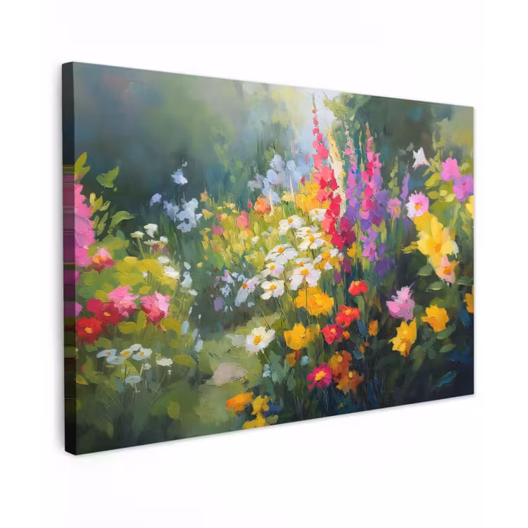 Zomertuin - Sfeervol - Bloemen canvas 2cm klein -z3d
