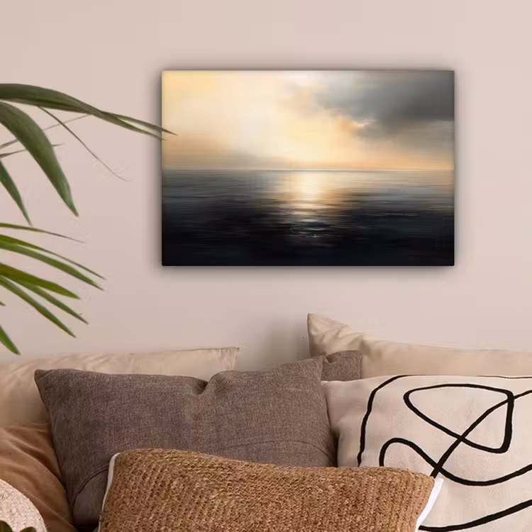 Zon - Horizon - Zee canvas 2cm klein -sfeer1