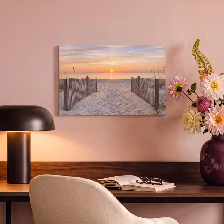Zonsondergang - Strand - Zand canvas 2cm klein -sfeer4
