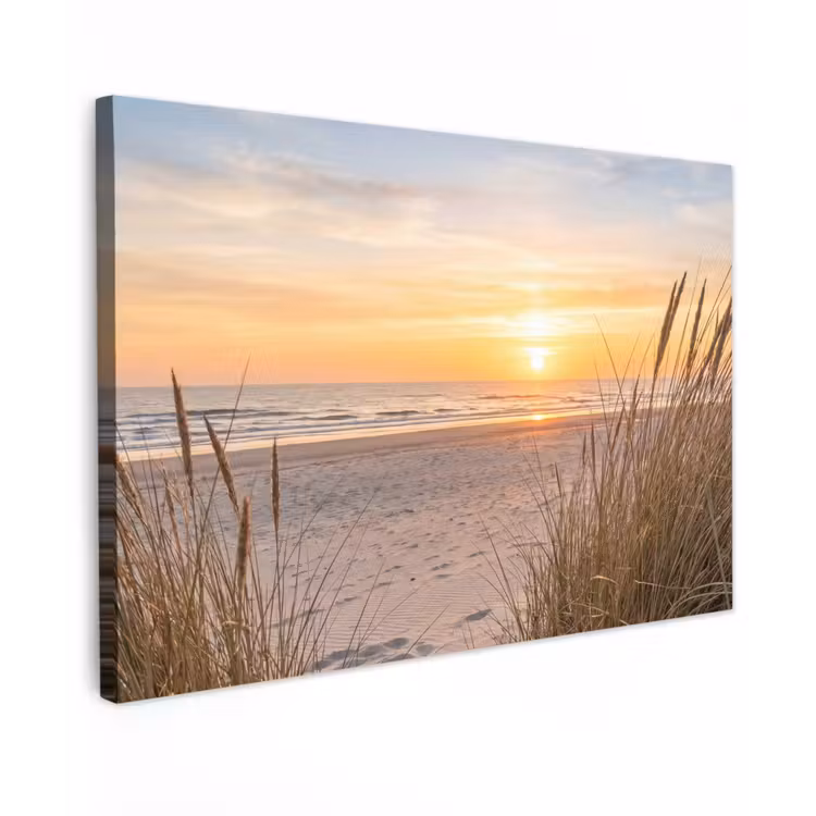 Zonsondergang - Duinen - Zee canvas 2cm klein -z3d