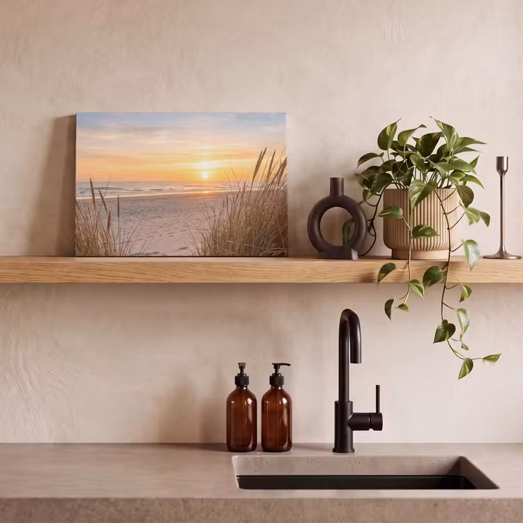 Zonsondergang - Duinen - Zee canvas 2cm klein -sfeer3
