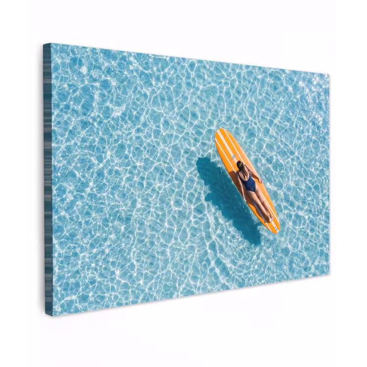 Surfboard - Water - Badpak - Oranje canvas 2cm klein -z3d