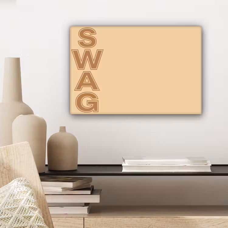 Swag - Bruin - Beige canvas 2cm klein -sfeer6