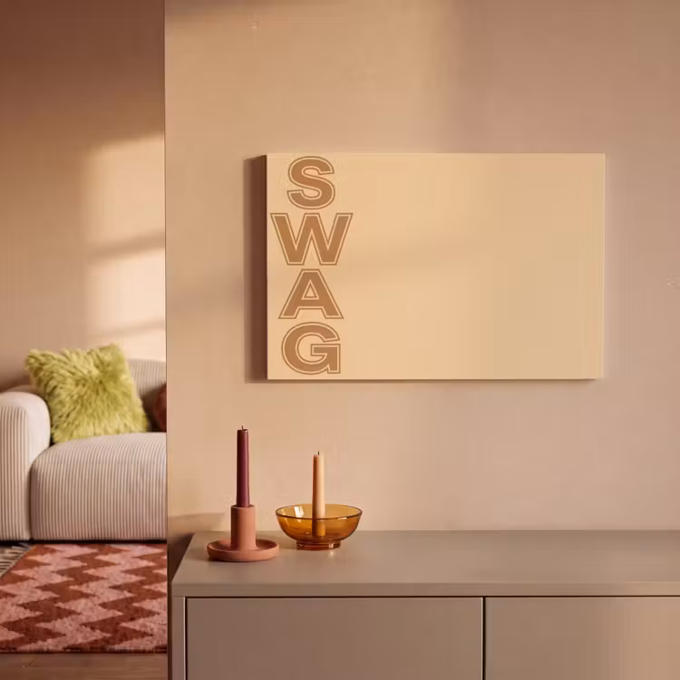 Swag - Bruin - Beige canvas 2cm klein -sfeer1