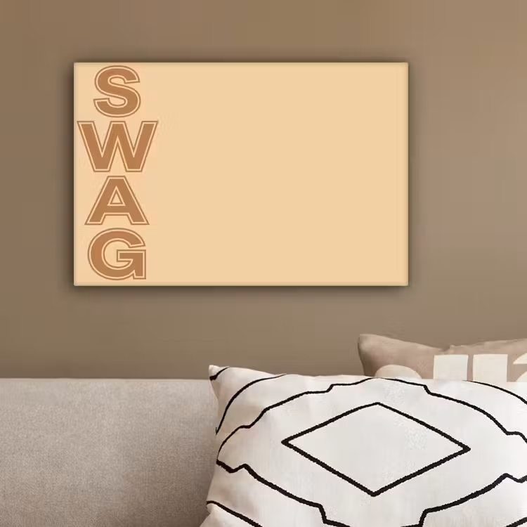 Swag - Bruin - Beige canvas 2cm klein -sfeer3
