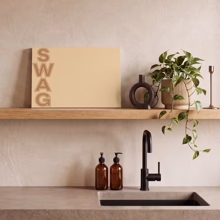 Swag - Bruin - Beige canvas 2cm klein -sfeer3