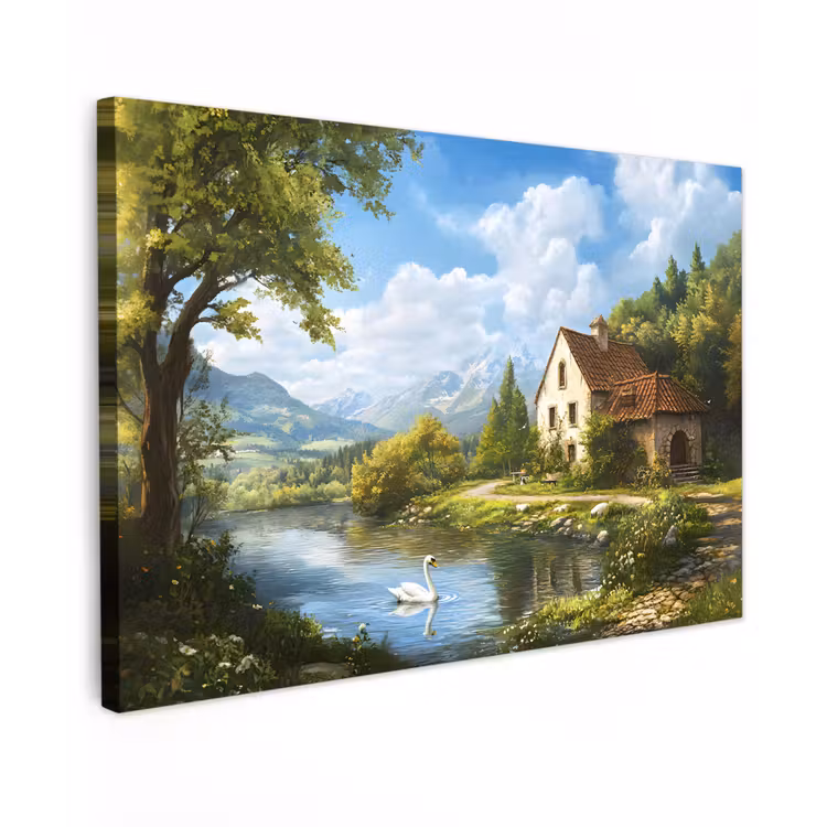 Zwaan - Bomen - Rust canvas 2cm klein -z3d