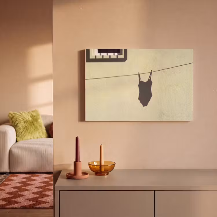 Badpak - Schaduw - Muur - Zomer - Minimalistisch canvas 2cm klein -sfeer1