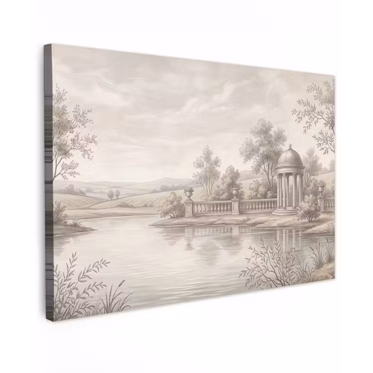 Terras - Water - Natuur - Landschap canvas 2cm klein -z3d