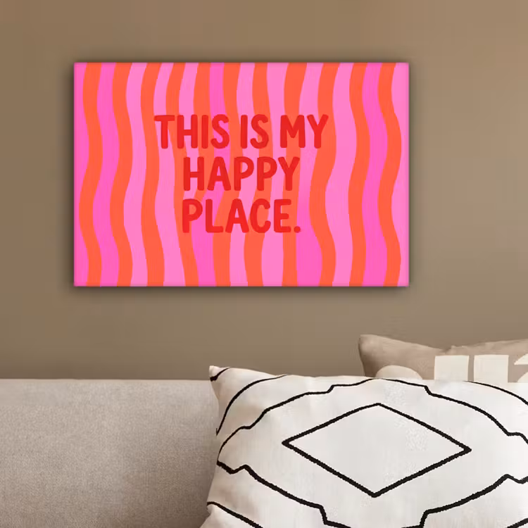 Tekst - Modern - Kleurrijk canvas 2cm klein -sfeer3