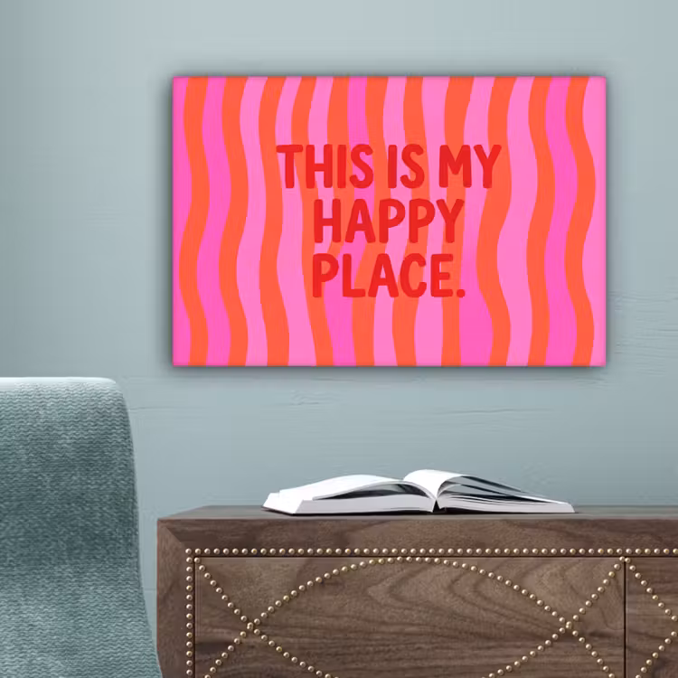 Tekst - Modern - Kleurrijk canvas 2cm klein -sfeer4