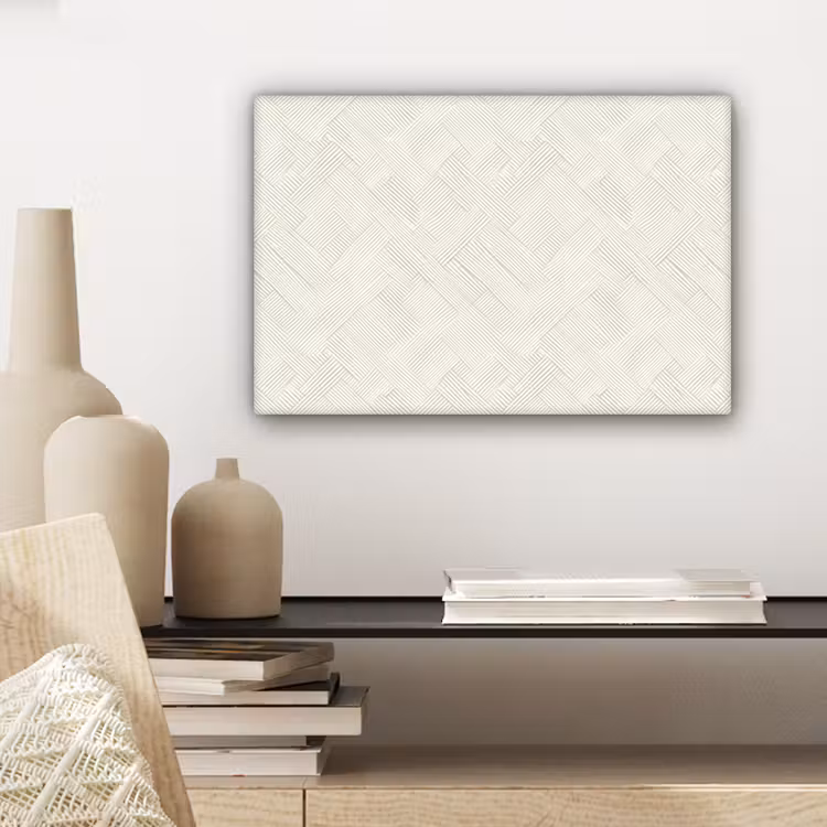 Textuur - Abstract - Beige canvas 2cm klein 34 -sfeer6