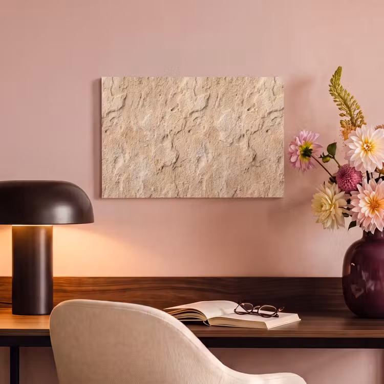 Textuur - Steen - Natuur - Beige canvas 2cm klein -sfeer4