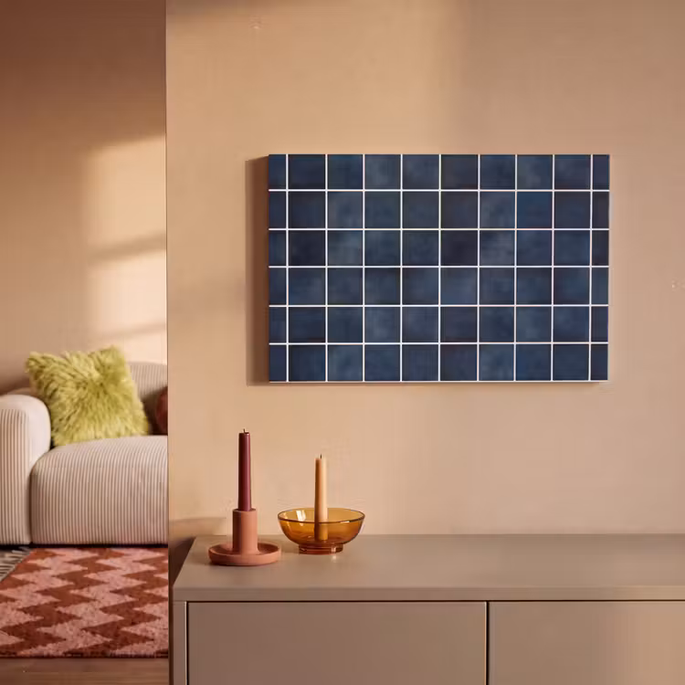 Tegel - Modern - Blauw canvas 2cm klein 34 -sfeer1