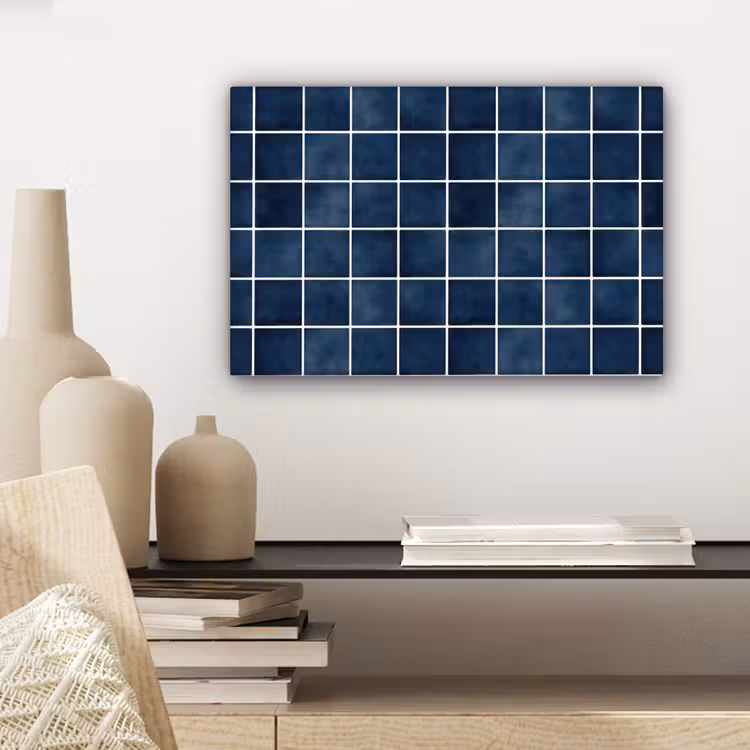 Tegel - Modern - Blauw canvas 2cm klein 34 -sfeer6