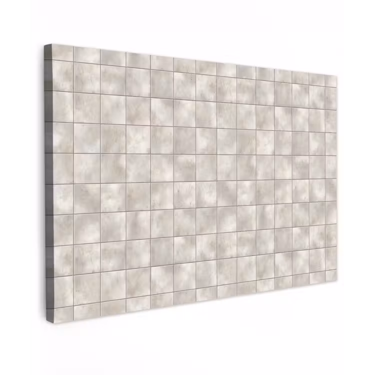 Tegels - Natuurlijk - Grijs canvas 2cm klein 34 -z3d