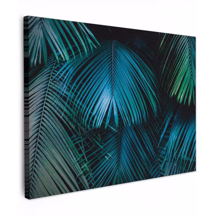 Inductie beschermer - Inductie afdekplaat - Tropical - Jungle - Bladeren - Groen canvas 2cm klein -z3d