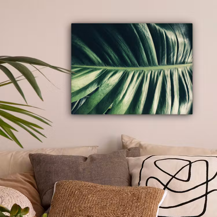Tropisch - Inductie mat - Natuur - Inductie beschermer - Jungle canvas 2cm klein -sfeer1