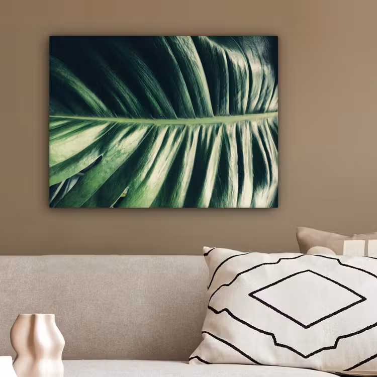 Tropisch - Inductie mat - Natuur - Inductie beschermer - Jungle canvas 2cm klein -sfeer3