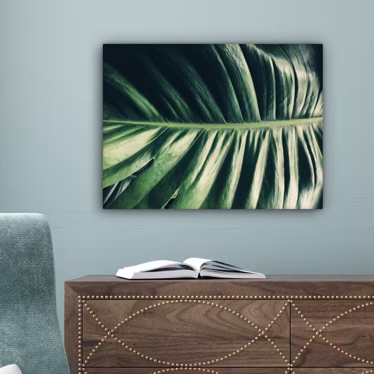 Tropisch - Inductie mat - Natuur - Inductie beschermer - Jungle canvas 2cm klein -sfeer4