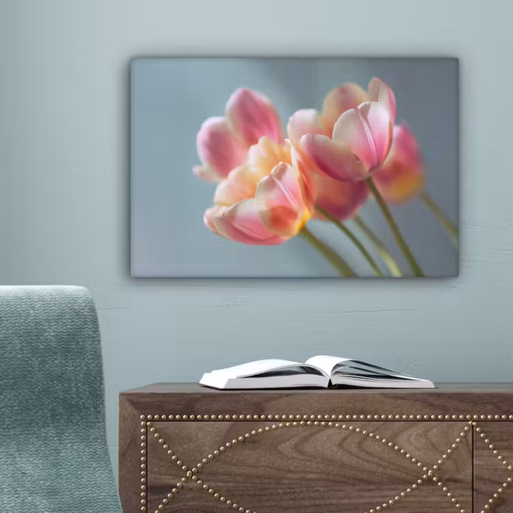 Tulpen - Roze - Stelen canvas 2cm klein -sfeer4