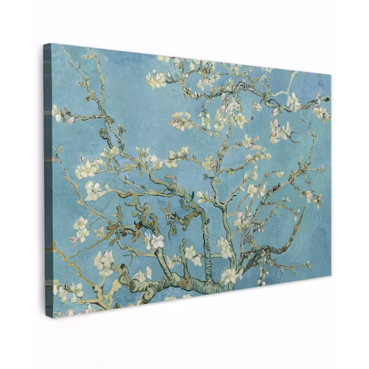 Van Gogh - Amandelbloesem - Oude meesters - Kunst - Vintage canvas 2cm klein -z3d