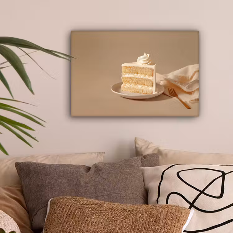 Vanilletaart - Cake - Romig canvas 2cm klein -sfeer1