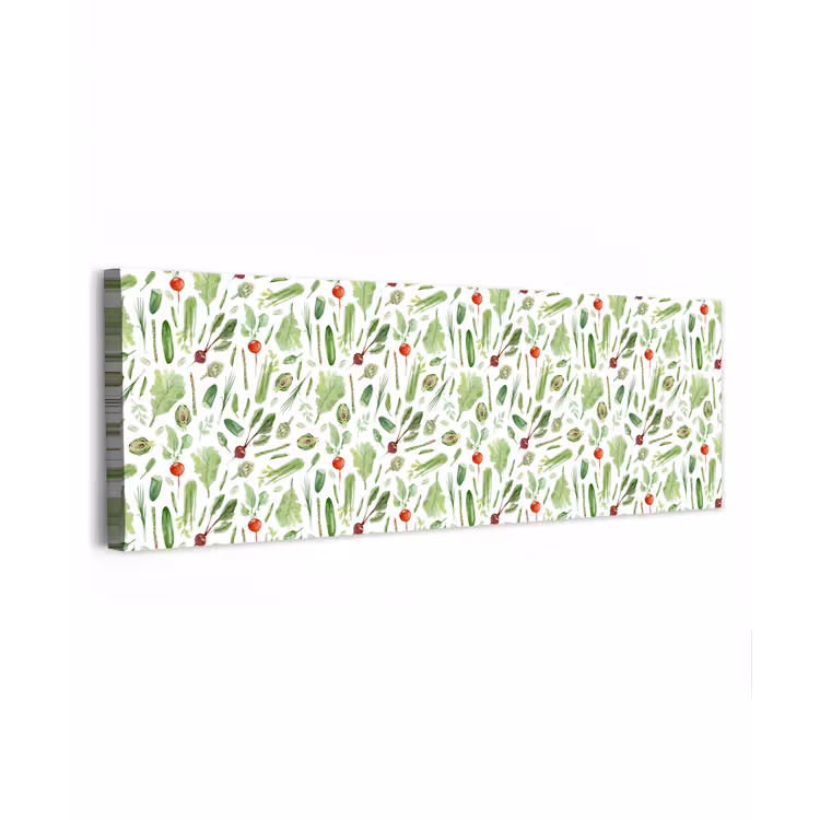 Groente - Patroon - Groen - Rood canvas 2cm klein 828 -z3d
