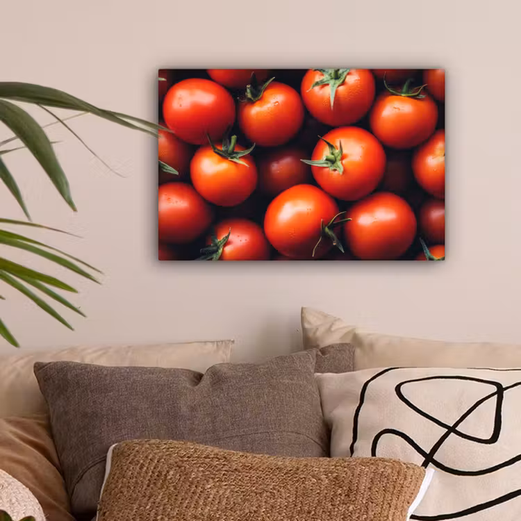 Groente - Rood - Tomaten canvas 2cm klein -sfeer1