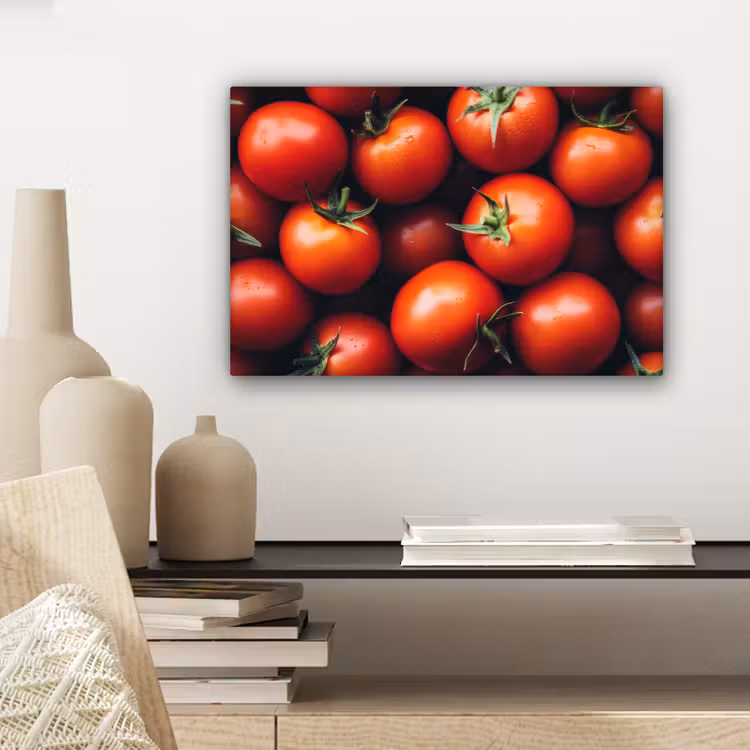 Groente - Rood - Tomaten canvas 2cm klein -sfeer6