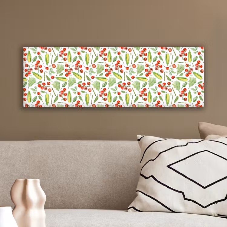 Groente - Tomaat - Maïs - Sla canvas 2cm klein 828 -sfeer3