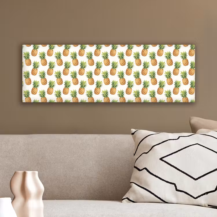 Vintage - Ananas - Blad canvas 2cm klein 828 -sfeer3