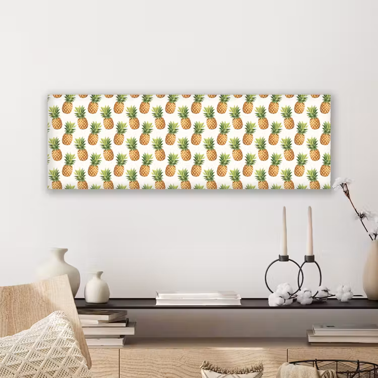 Vintage - Ananas - Blad canvas 2cm klein 828 -sfeer6